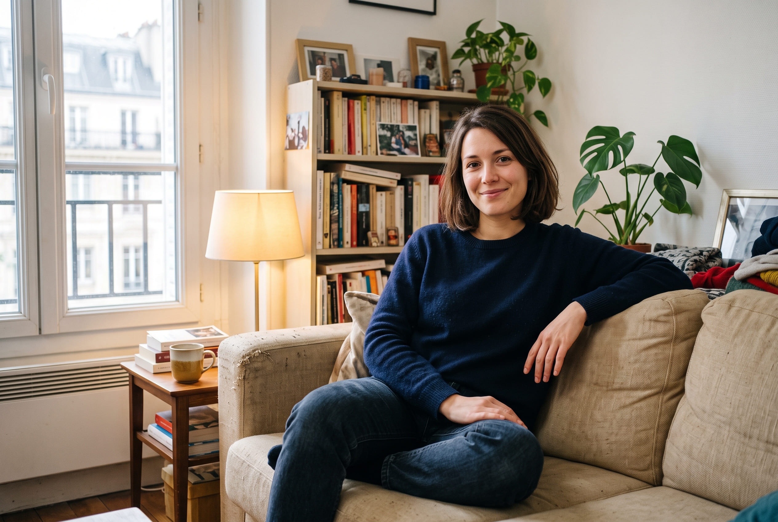 Jeune femme illustrant un premier achat immobilier
