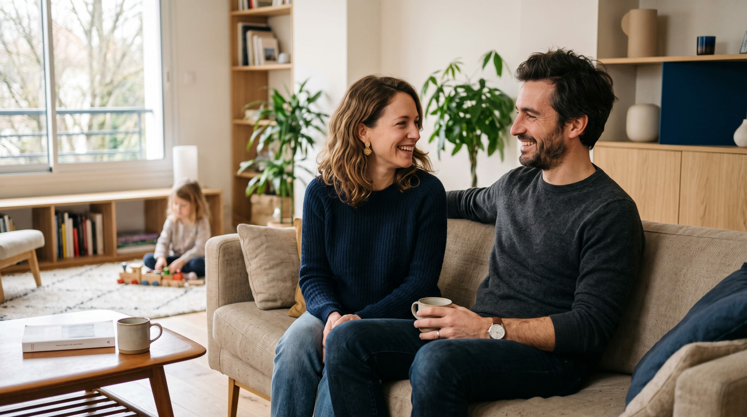 Couple illustrant un changement d’assurance de prêt immobilier